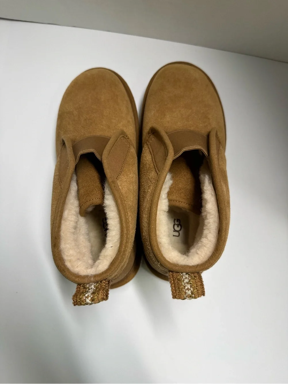 UGG Men's Chestnut Neumel flex Suede Ankle Boots size 7 slip on 1106995 new